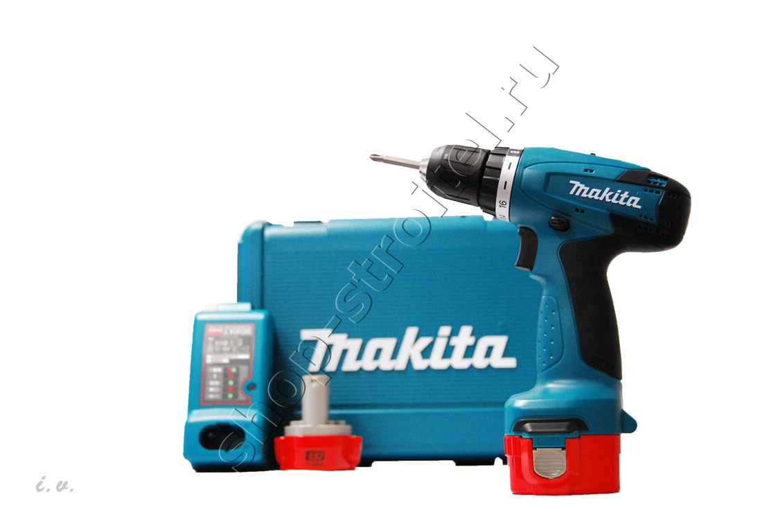 Увеличенная фотография Аккумуляторная дрель шуруповерт Makita 6271 DWPE